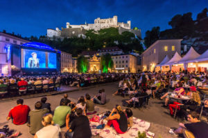 Abendstimmung bei den Siemens Festspielnächten am Kapitelplatz. © Tourismus Salzburg GmbH / G. Breitegger