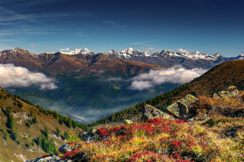 Alpenpanorama in Österreich