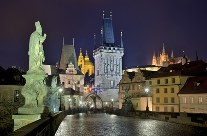 Prag auf der Karlsbrücke