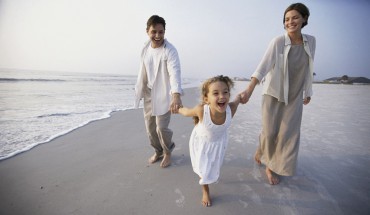 Familie am Strand