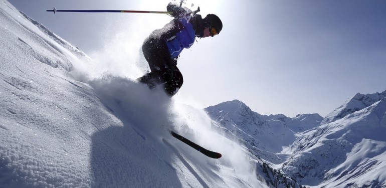 extremes Ski fahren